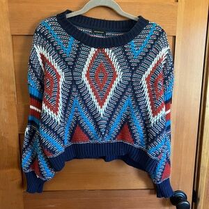 Comfy Thrifted Pattern Sweater